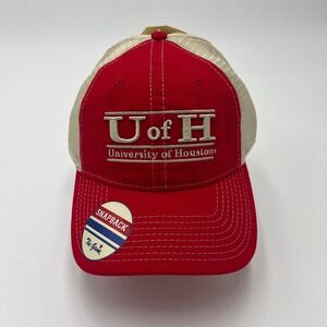 The Game University of‎ Houston Cougars Trucker Hat Red Stone Snapback NEW